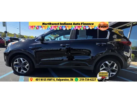 Black 2021 KIA SPORTAGE EX for sale in Merrillville, IN