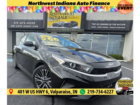 Black 2022 KIA FORTE GT-LINE for sale in Merrillville, IN