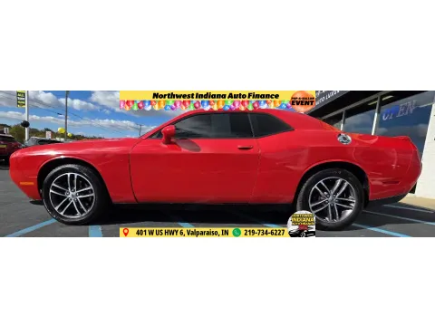Red 2019 DODGE CHALLENGER SXT for sale in Merrillville, IN