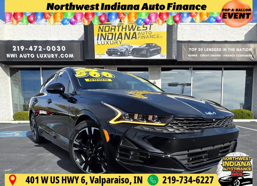 Black 2022 KIA K5 EX for sale in Merrillville, IN