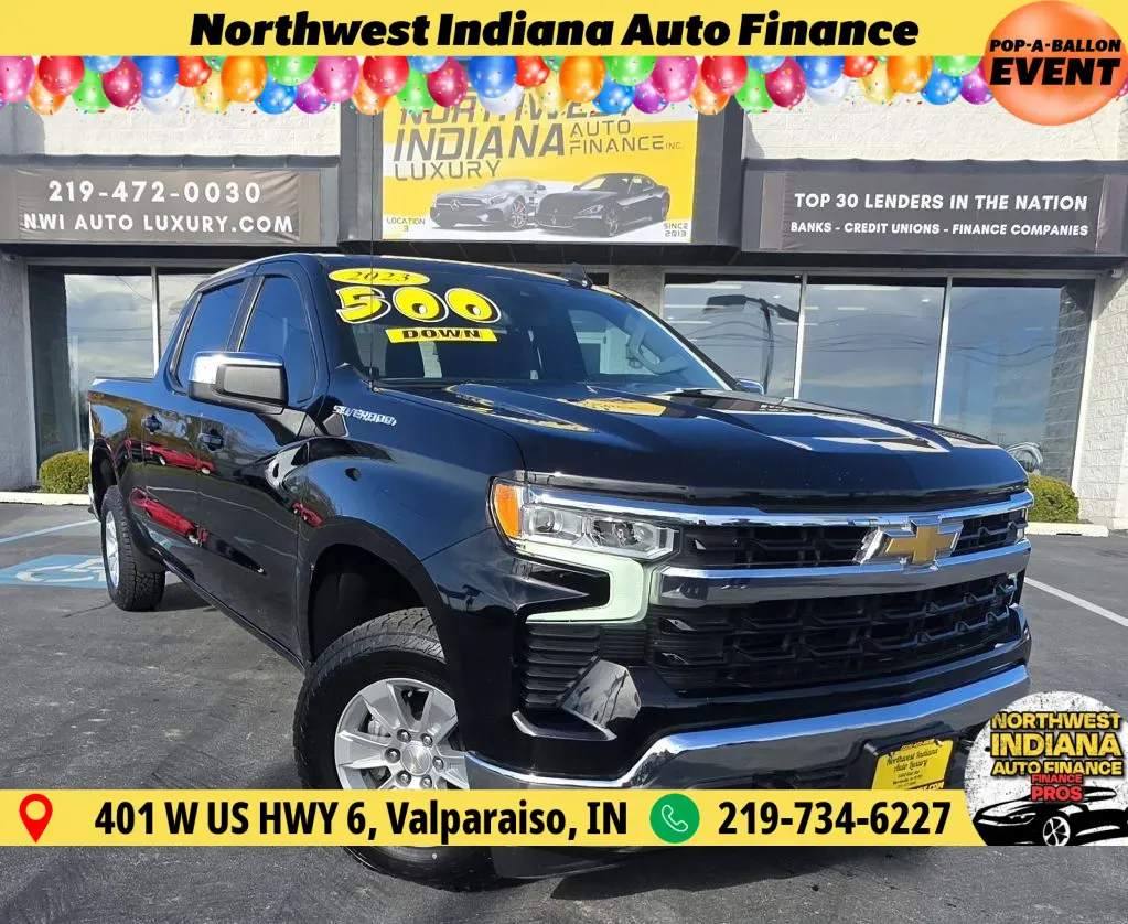 Black 2023 CHEVROLET SILVERADO 1500 LT for sale in Merrillville, IN
