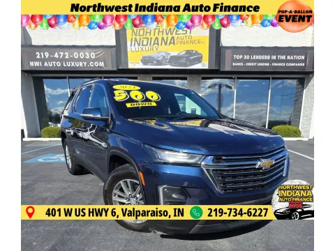Blue 2023 CHEVROLET TRAVERSE LT CLOTH for sale in Merrillville, IN
