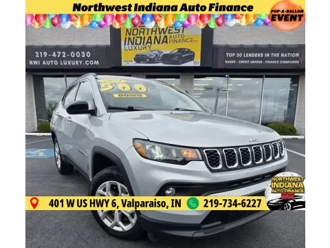 Silver 2024 JEEP COMPASS LATITUDE for sale in Merrillville, IN