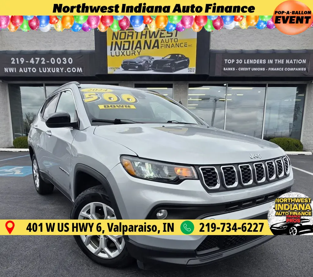 Silver 2024 JEEP COMPASS LATITUDE for sale in Merrillville, IN