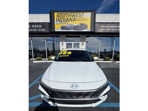 Photos of 2024 HYUNDAI ELANTRA HYBRID BLUE for sale in Merrillville, IN at NWI Auto Luxury Merrillville