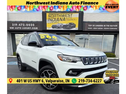 White 2025 JEEP COMPASS LIMITED for sale in Merrillville, IN