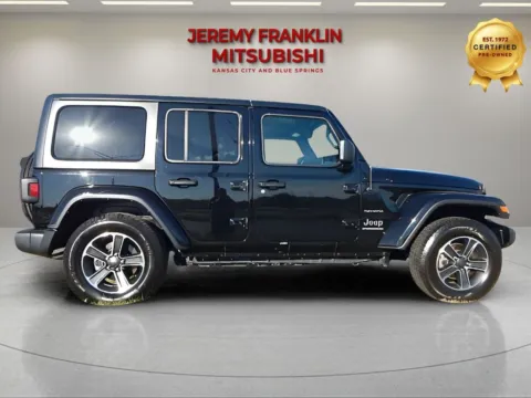 Photos of 2023 Jeep Wrangler Sahara for sale in Kansas City, MO at Jeremy Franklin Mitsubishi