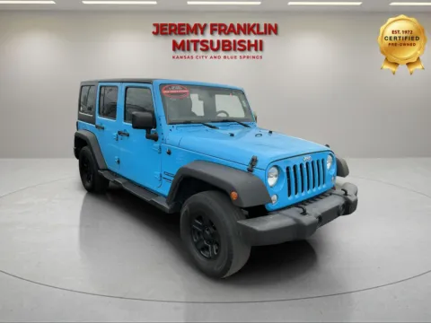 Blue 2017 Jeep Wrangler Unlimited Sport for sale in Kansas City, MO