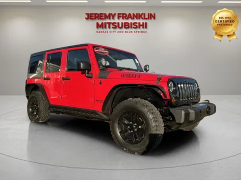 Red 2016 Jeep Wrangler Unlimited Willys for sale in Kansas City, MO