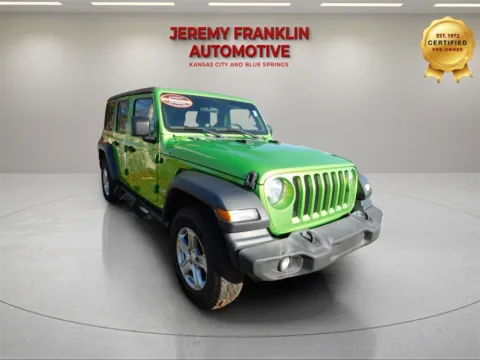Green 2018 Jeep Wrangler Unlimited Sport S for sale in Blue Springs, MO