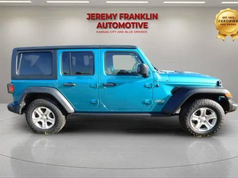 Photos of 2019 Jeep Wrangler Unlimited Sport S for sale in Blue Springs, MO at Jeremy Franklin Automotive of Blue Springs