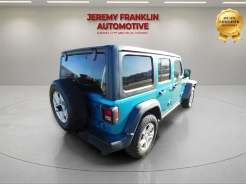 Another view of 2019 Jeep Wrangler Unlimited Sport S for sale in Blue Springs, MO at Jeremy Franklin Automotive of Blue Springs