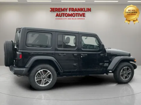 Photos of 2023 Jeep Wrangler Sahara for sale in Blue Springs, MO at Jeremy Franklin Automotive of Blue Springs