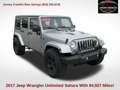 Silver 2017 Jeep Wrangler Unlimited Sahara for sale in Blue Springs, MO