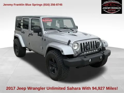 Silver 2017 Jeep Wrangler Unlimited Sahara for sale in Blue Springs, MO