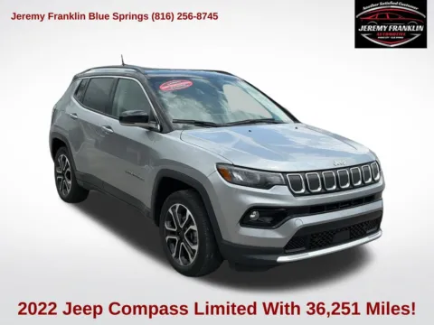 Silver 2022 Jeep Compass Limited for sale in Blue Springs, MO