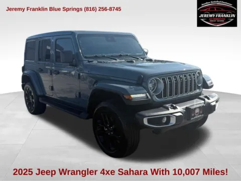 Blue 2025 Jeep Wrangler Sahara 4xe for sale in Blue Springs, MO