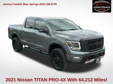 Gray 2021 Nissan Titan PRO-4X for sale in Blue Springs, MO