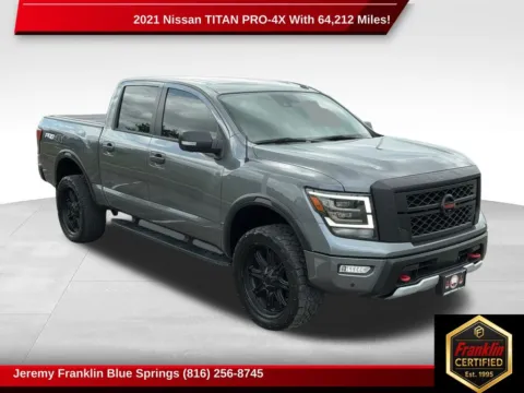 Gray 2021 Nissan Titan PRO-4X for sale in Blue Springs, MO