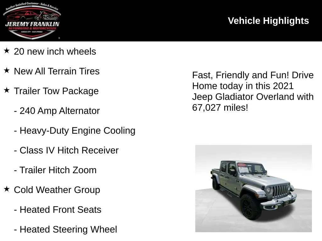 2021 Jeep Gladiator Overland - Photo 10
