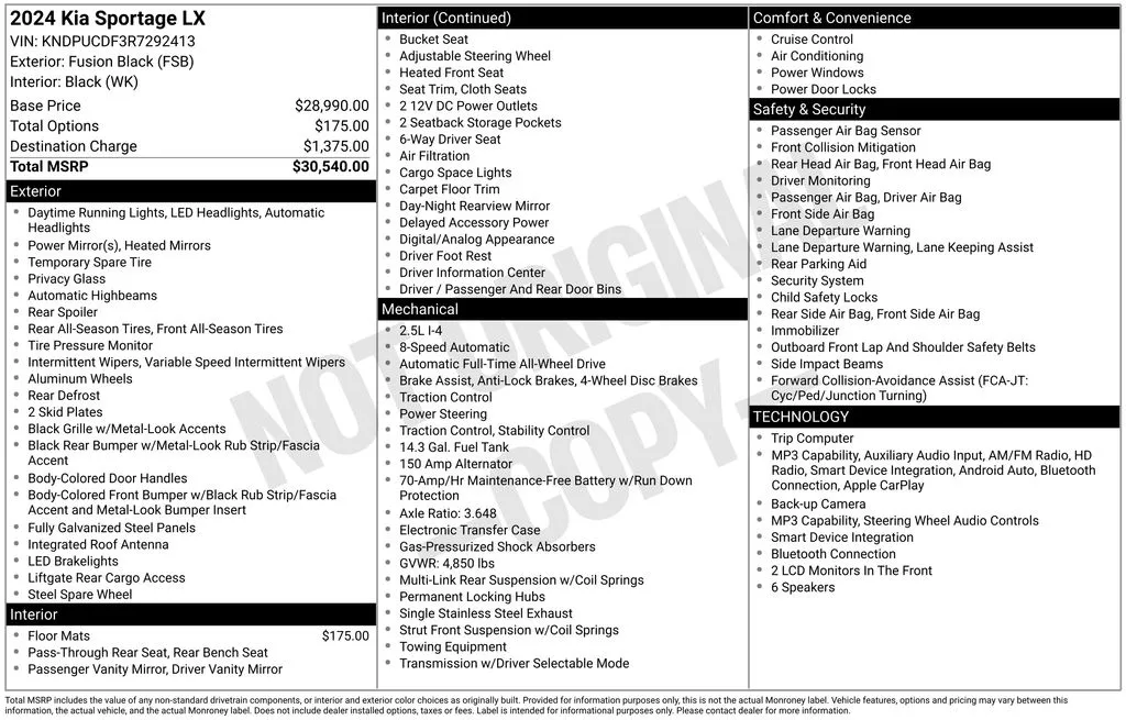 2024 Kia Sportage LX - Photo 17