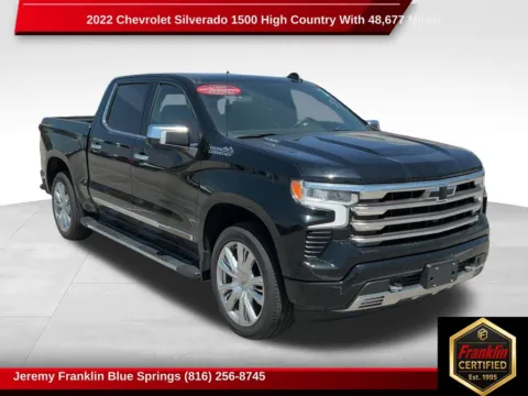 Black 2022 Chevrolet Silverado 1500 High Country for sale in Blue Springs, MO