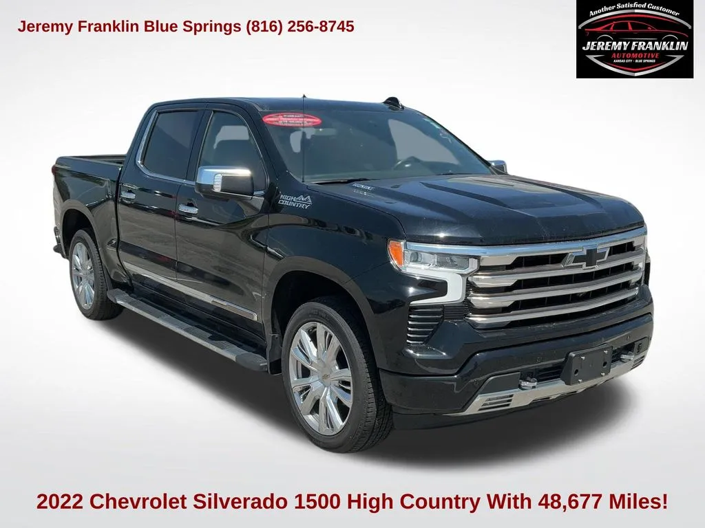 Black 2022 Chevrolet Silverado 1500 High Country for sale in Blue Springs, MO
