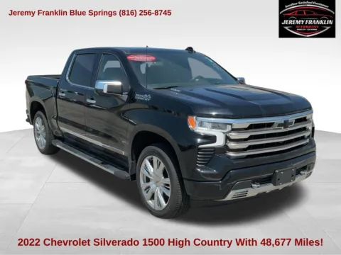 Black 2022 Chevrolet Silverado 1500 High Country for sale in Blue Springs, MO