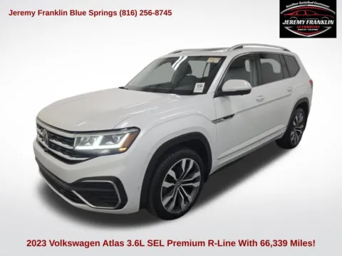 White 2023 Volkswagen Atlas 3.6L V6 SEL Premium R-Line for sale in Blue Springs, MO