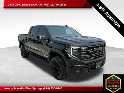 Black 2026 GMC Sierra 1500 AT4 for sale in Blue Springs, MO