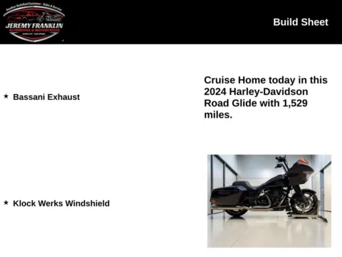 Another view of 2024 Harley-Davidson Road Glide 117 for sale in Blue Springs, MO at Jeremy Franklin Automotive of Blue Springs