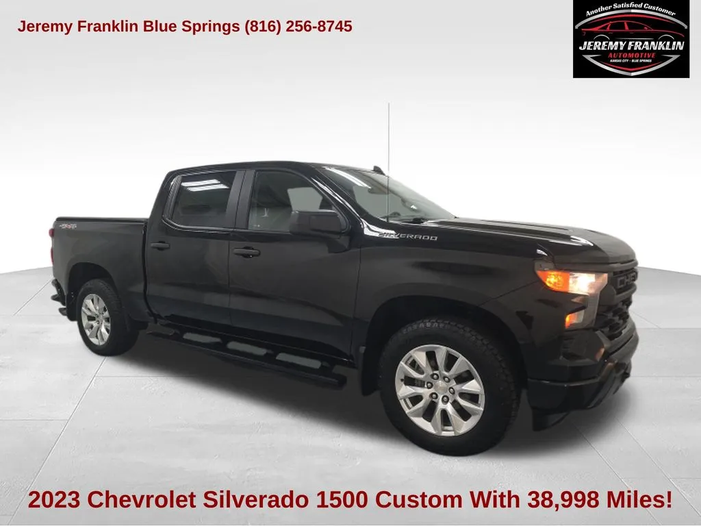 Black 2023 Chevrolet Silverado 1500 Custom for sale in Blue Springs, MO