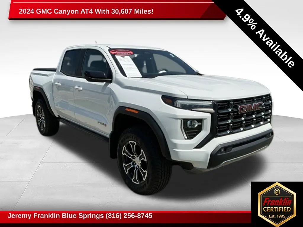 White 2024 GMC Canyon AT4 for sale in Blue Springs, MO