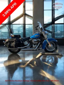 Blue 2017 Harley-Davidson Heritage Classic Softail for sale in Blue Springs, MO