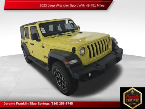 Yellow 2023 Jeep Wrangler Sport for sale in Blue Springs, MO