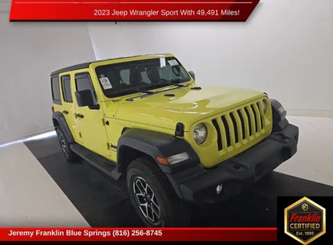 Yellow 2023 Jeep Wrangler Sport for sale in Blue Springs, MO