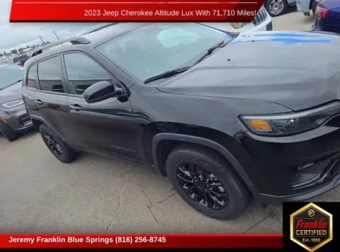 Black 2023 Jeep Cherokee Altitude for sale in Blue Springs, MO