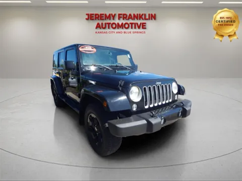 Black 2016 Jeep Wrangler Unlimited Sahara for sale in Blue Springs, MO