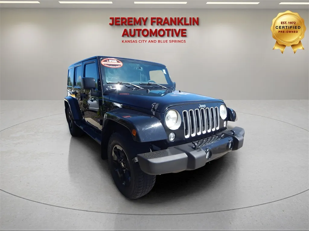 Black 2016 Jeep Wrangler Unlimited Sahara for sale in Blue Springs, MO