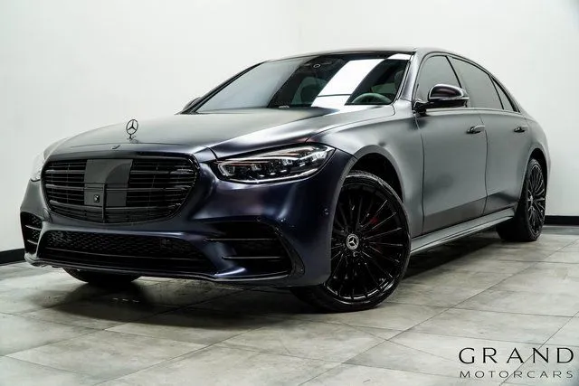 Blue 2022 Mercedes-Benz S-Class S 580 for sale in Marietta, GA
