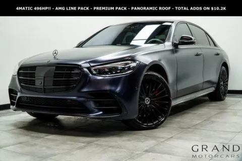 Blue 2022 Mercedes-Benz S-Class S 580 for sale in Marietta, GA