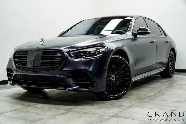 Blue 2022 Mercedes-Benz S-Class S 580 for sale in Marietta, GA