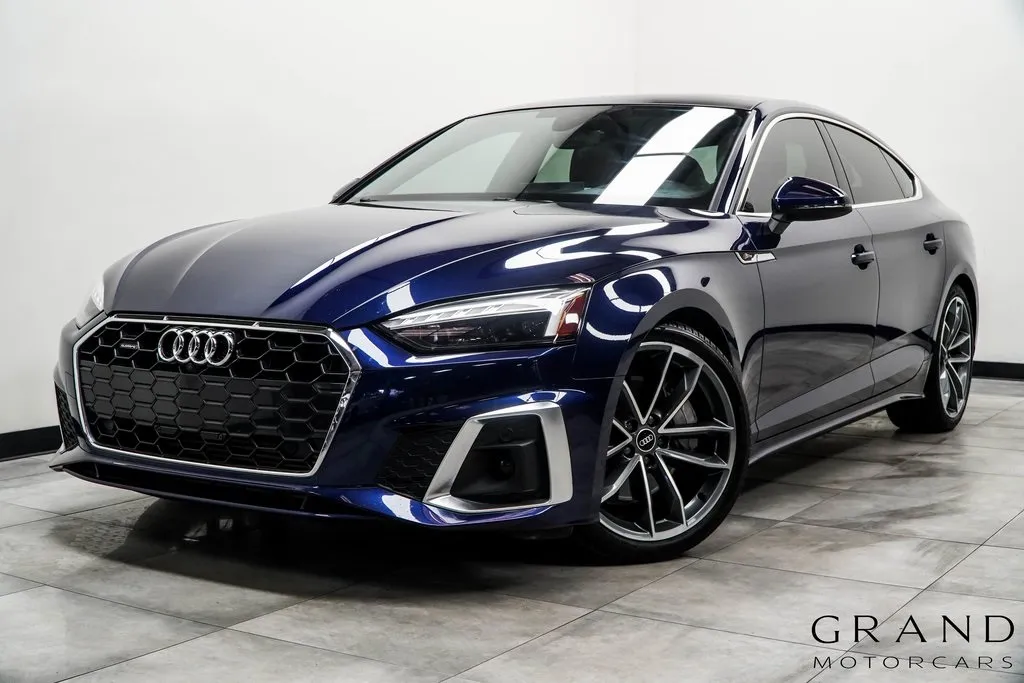 Blue 2021 Audi A5 Sportback 45 S line Premium Plus for sale in Marietta, GA