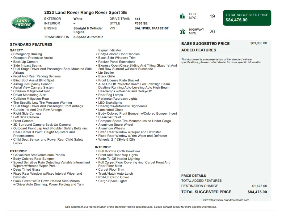 2023 Land Rover Range Rover Sport SE - Photo 3