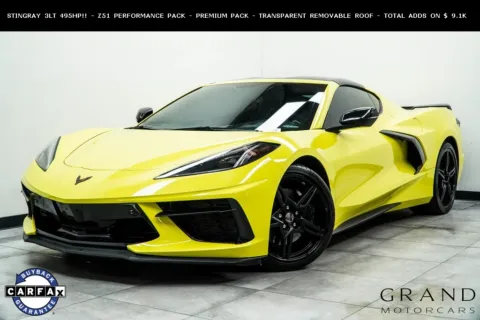 Yellow 2022 Chevrolet Corvette Stingray for sale in Marietta, GA