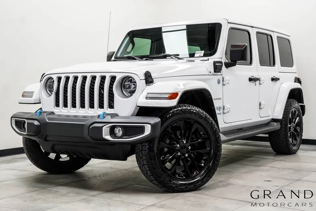 White 2022 Jeep Wrangler Unlimited Sahara 4xe for sale in Marietta, GA