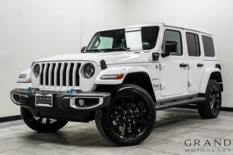 White 2023 Jeep Wrangler Sahara 4xe for sale in Marietta, GA