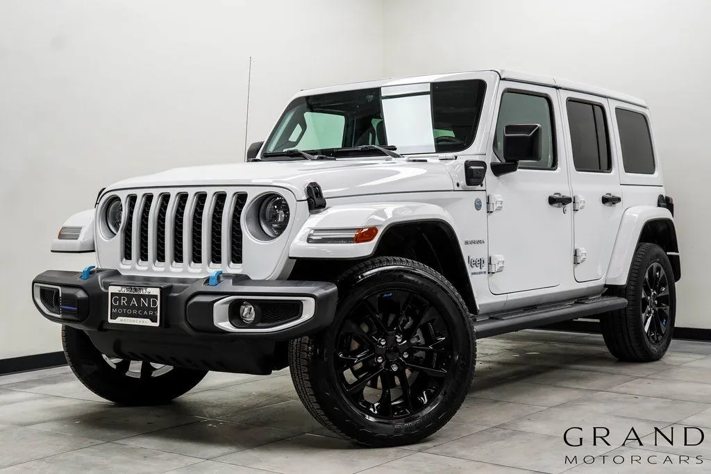 White 2023 Jeep Wrangler Sahara 4xe for sale in Marietta, GA