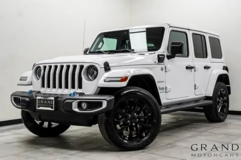 White 2023 Jeep Wrangler Sahara 4xe for sale in Marietta, GA