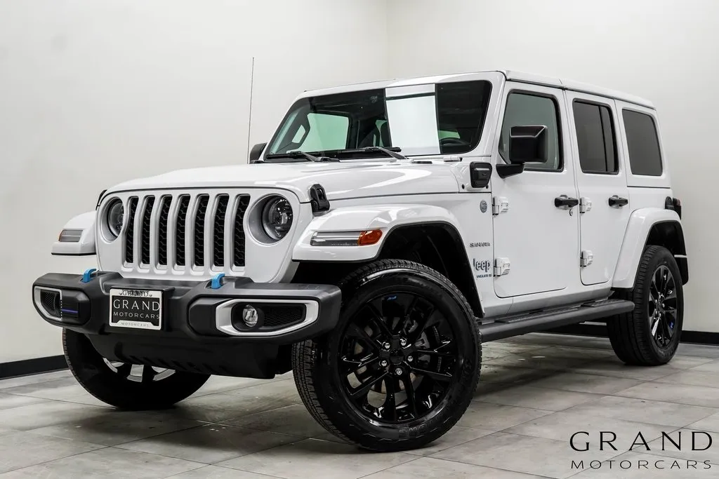 White 2023 Jeep Wrangler Sahara 4xe for sale in Marietta, GA